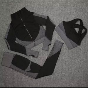 Seamless Women Yoga Sets Female Sport Gym Wear